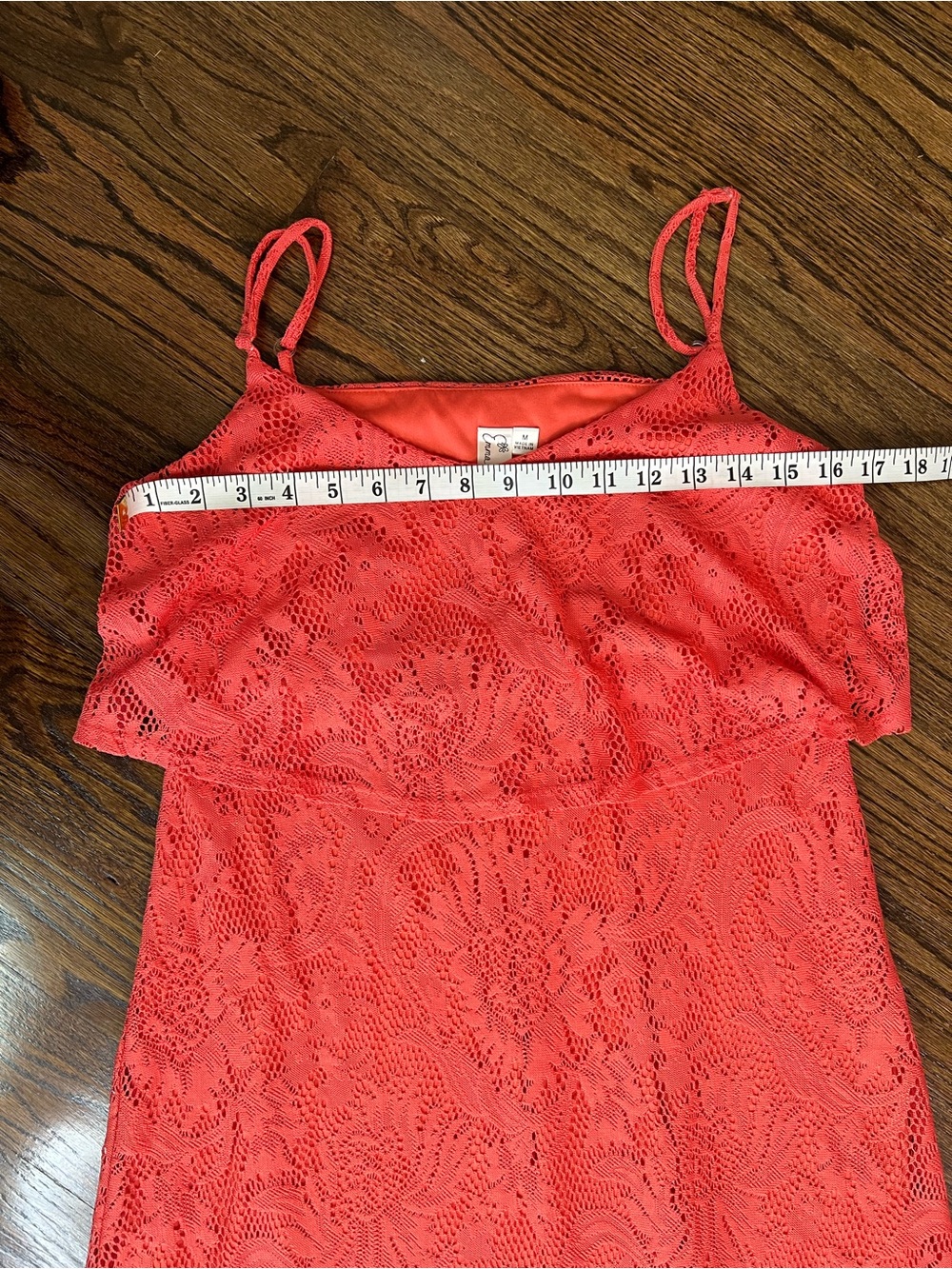 Emma & Michele Coral Lace Maxi Dress - Picture 7 of 10